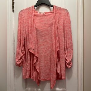 Maurice’s drape front hooded cardigan